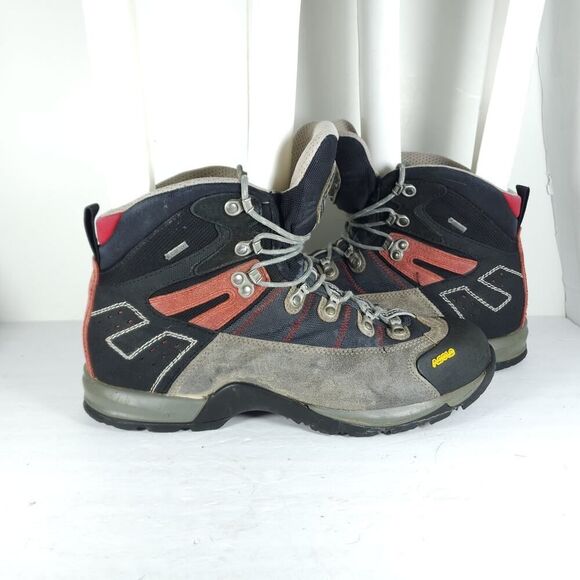 Asolo Men's Fugitive Gore-Tex US12 Black Gray Suede Waterproof Hiking Boots - Picture 7 of 16